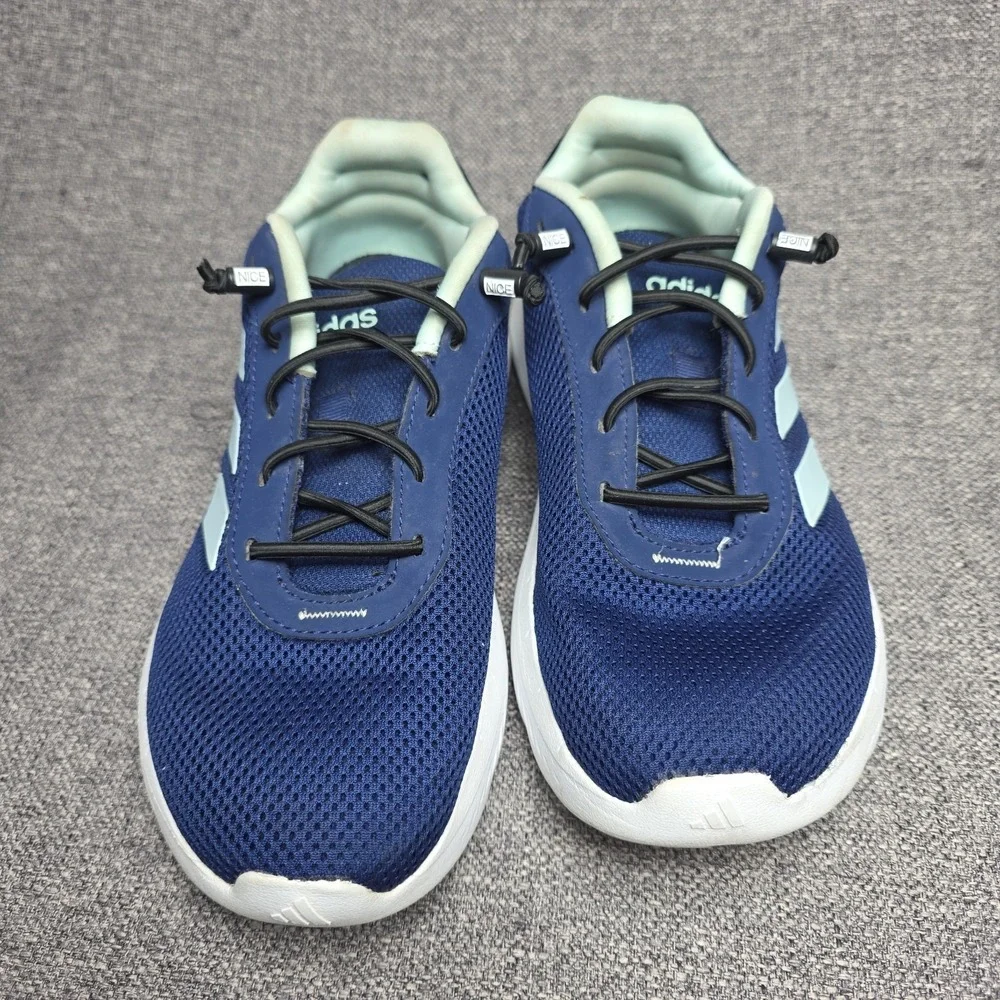 Adidas Cloudfoam Dark Blue Halo Mint Women's 6.5 Running Shoes
